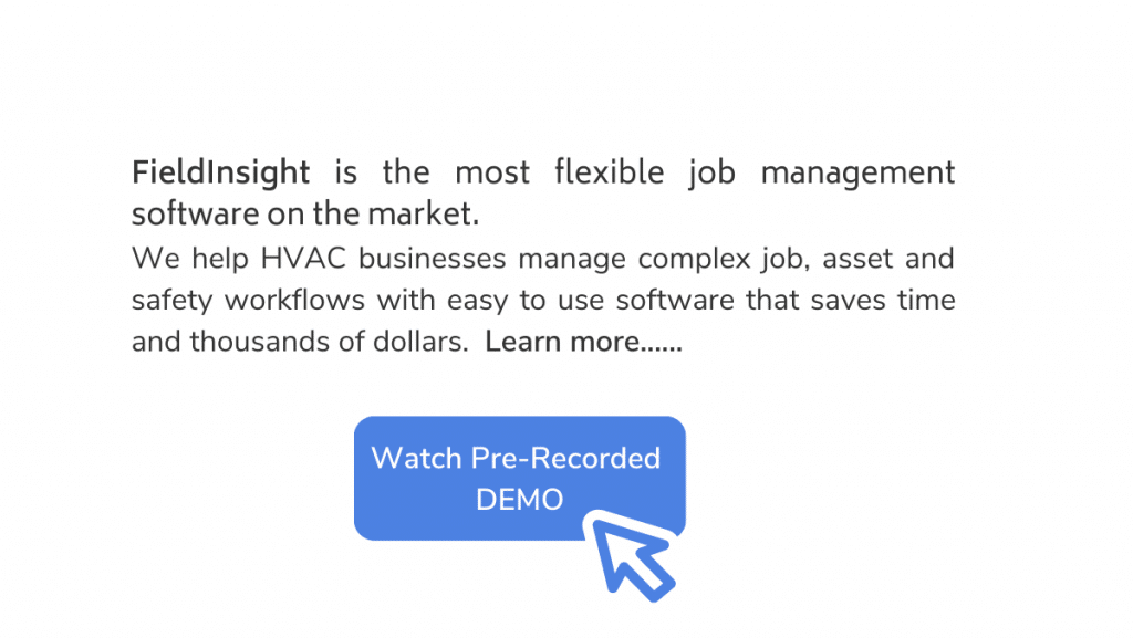 Pre-recorded Demo FieldInsight