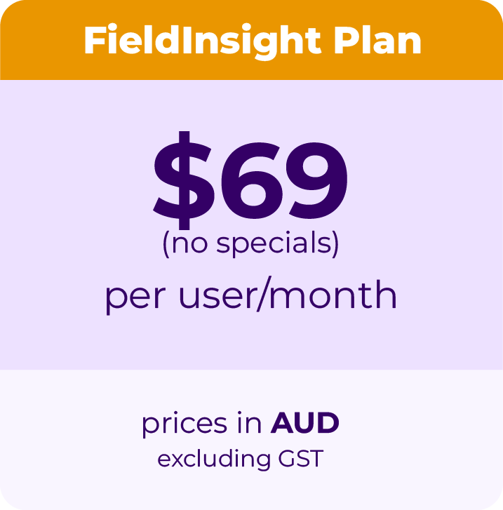 Pricing for FieldInsight